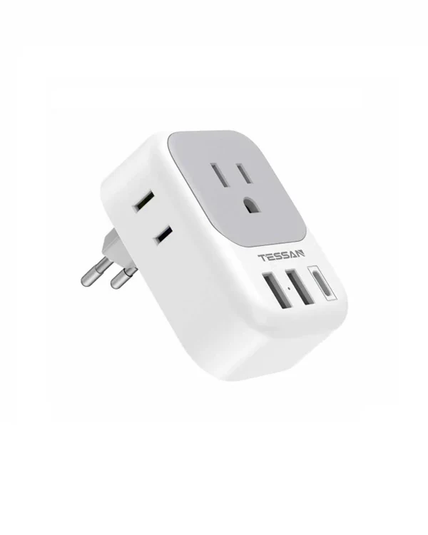 TESSAN European Travel Adapter(US To EU) With USB Ports, to Most of Europe, Iceland Spain Italy France Germany - Image 7