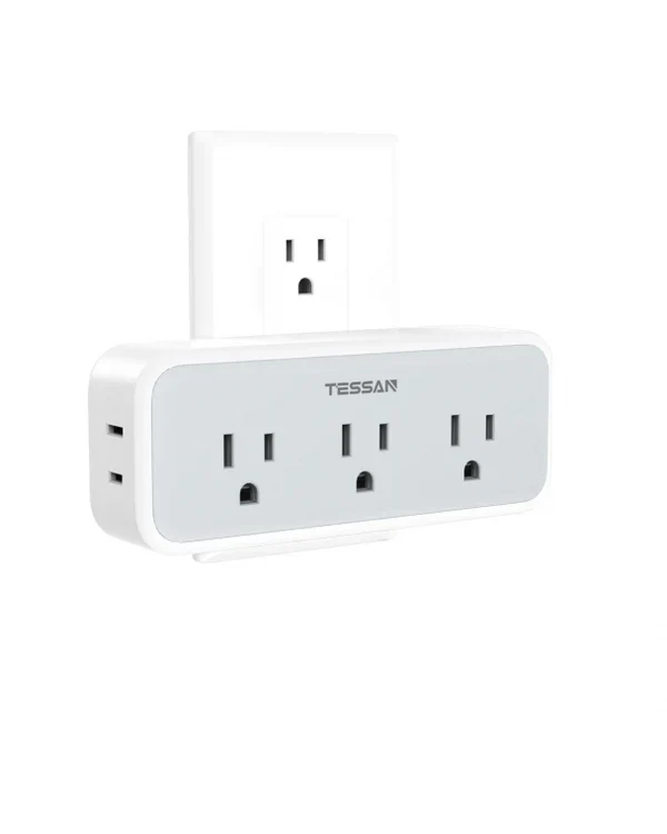 TESSAN Multi Outlet Extender, Surge Protection, Compact Design Saving Space For Other Electronics - Image 10