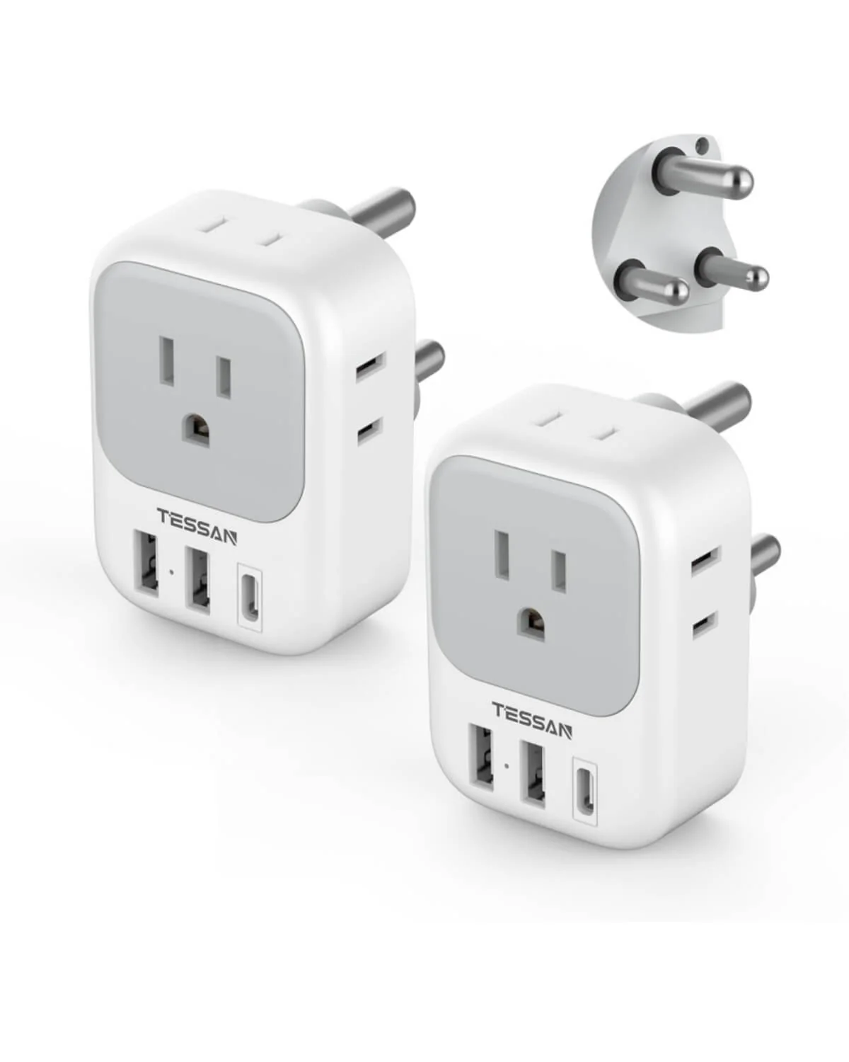 TESSAN US to South Africa Plug Adapter Type M - Image 7